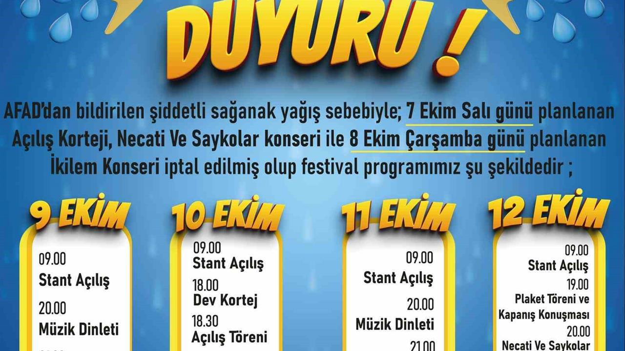 Koçarlı'da Festival Tarihi Değişti: Yeni Program Açıklandı