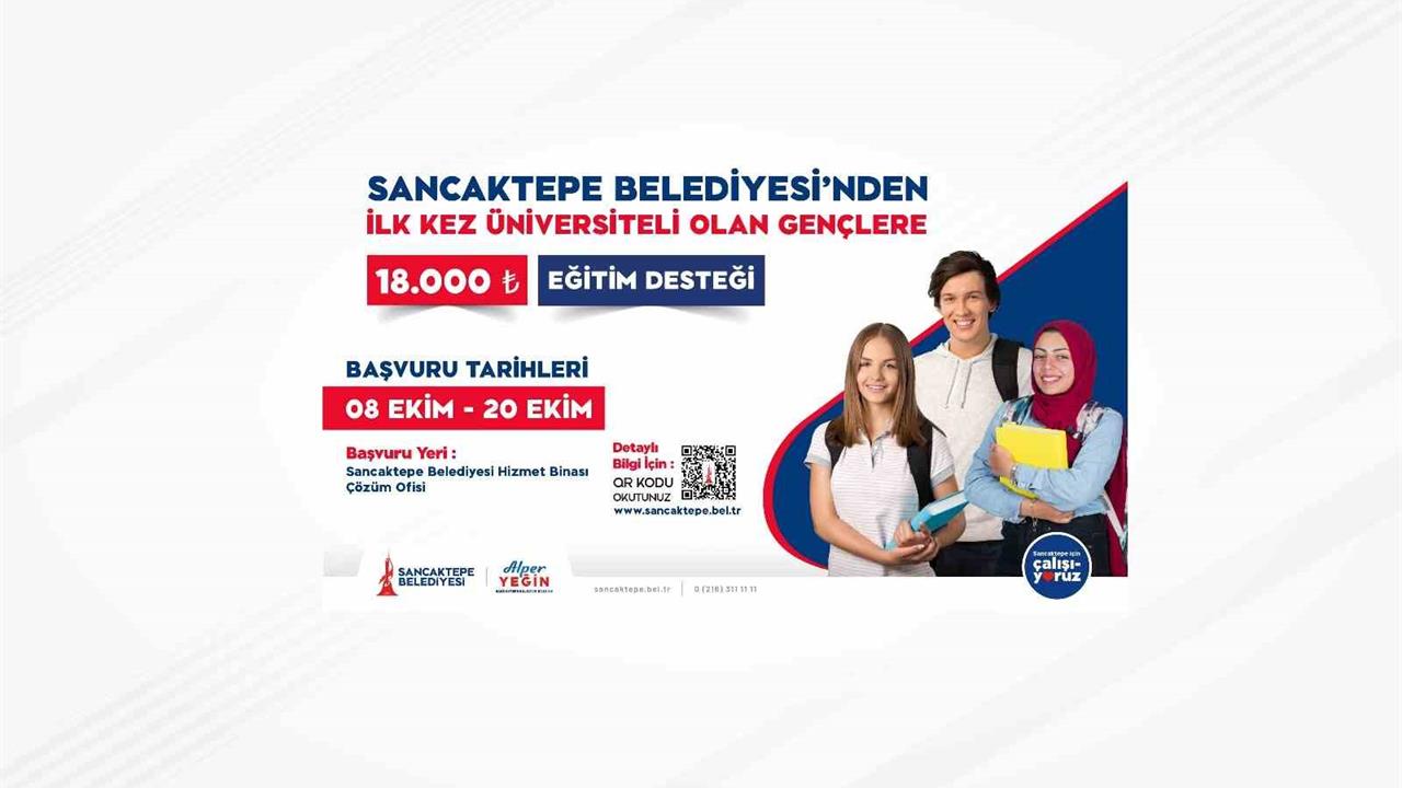 Sancaktepe'de Üniversite Öğrencilerine Eğitim Desteği