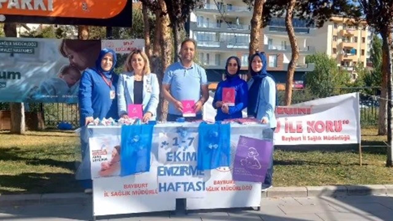 Bayburt’ta Emzirme Haftası Farkındalık Etkinliği Yapıldı