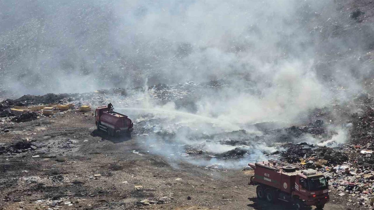Gaziantep'te Eski Çöplükte Yangın Paniğe Neden Oldu