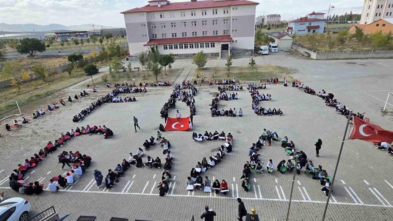 Ağrı'da Okullarda Filistin ve Gazze Etkinlikleri Düzenlendi