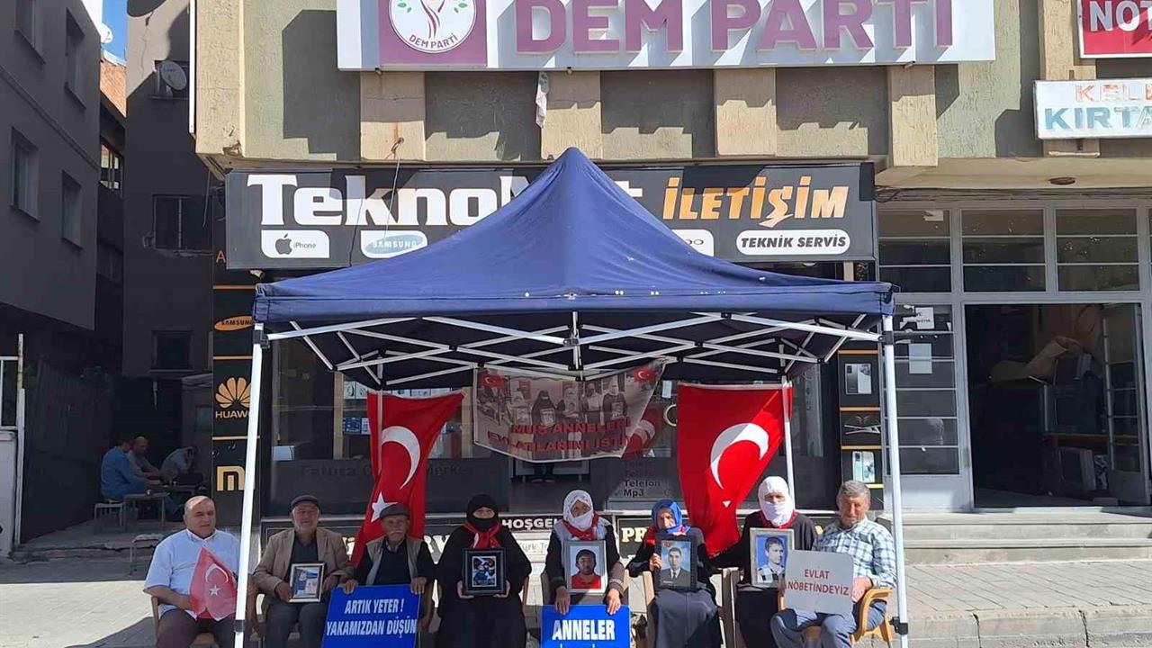 Muş’ta Evlat Nöbeti 216. Haftasında Devam Ediyor