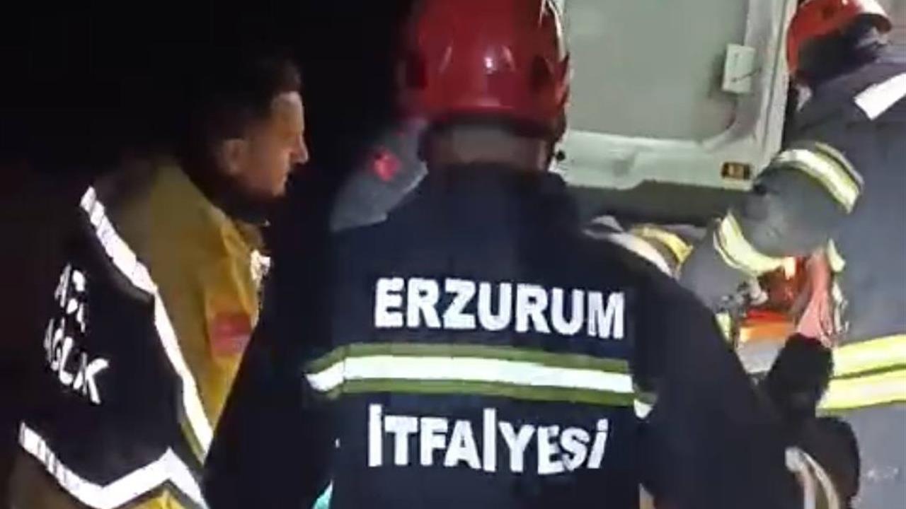 Erzurum'da Otomobil Şarampole Uçtu: 1 Yaralı