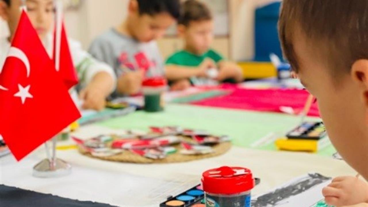 Kütahya'da Öğrenciler Filistin İçin Boyama Etkinliği Düzenledi