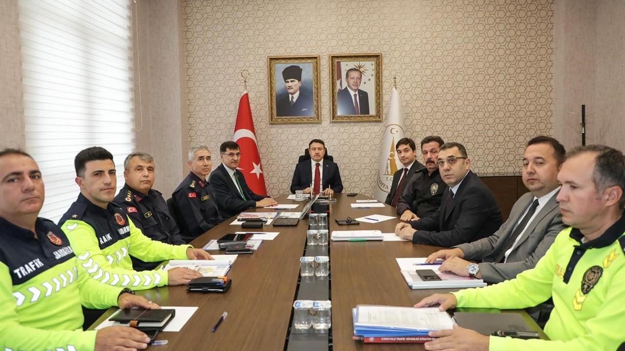 Kütahya'da Trafik Güvenliği Toplantısı Yapıldı