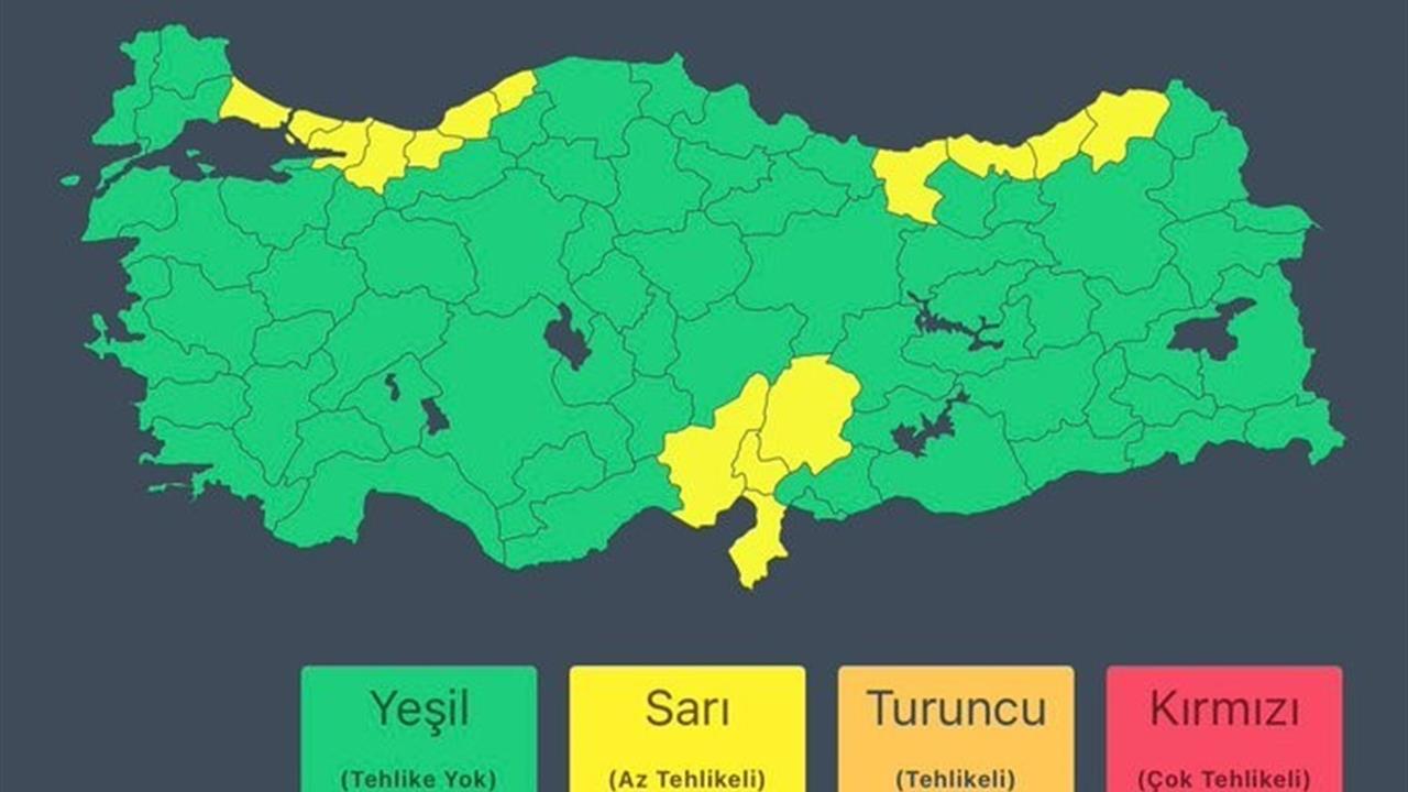 Düzce'de Meteoroloji'den Sağanak Yağış Uyarısı