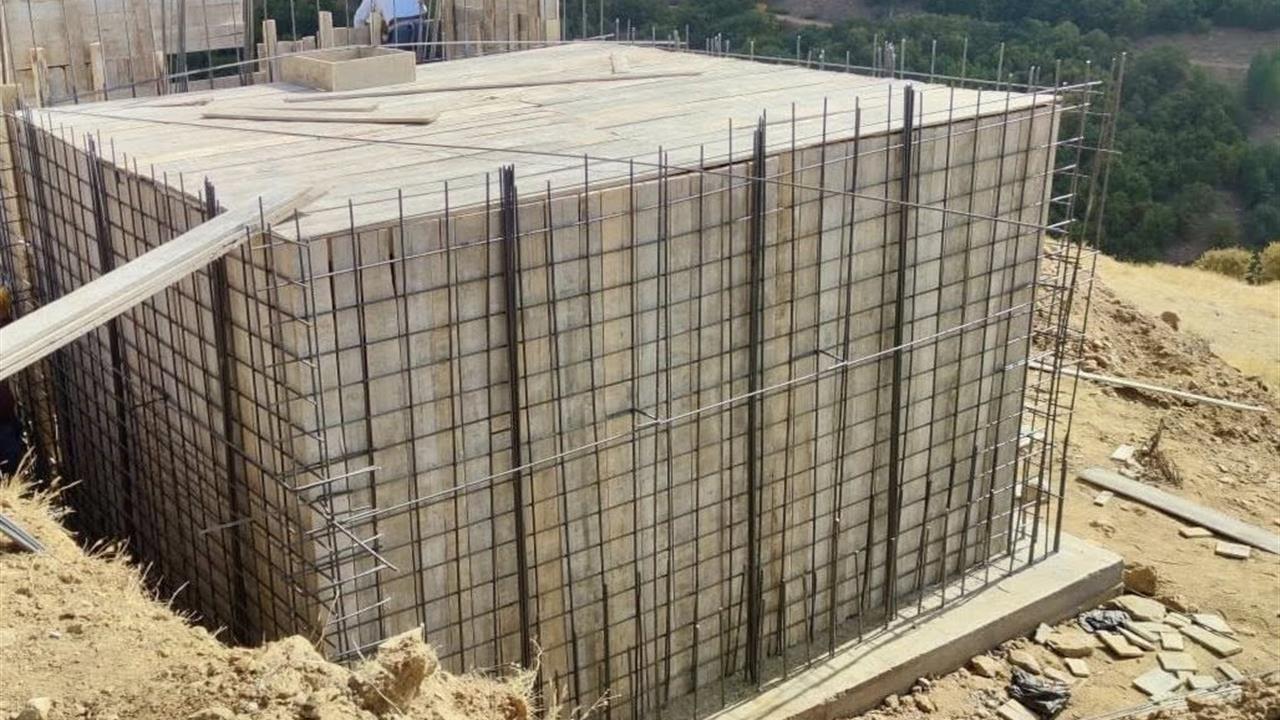 İçmeler Köyü'nde İçme Suyu Deposu Yapımına Devam Ediliyor