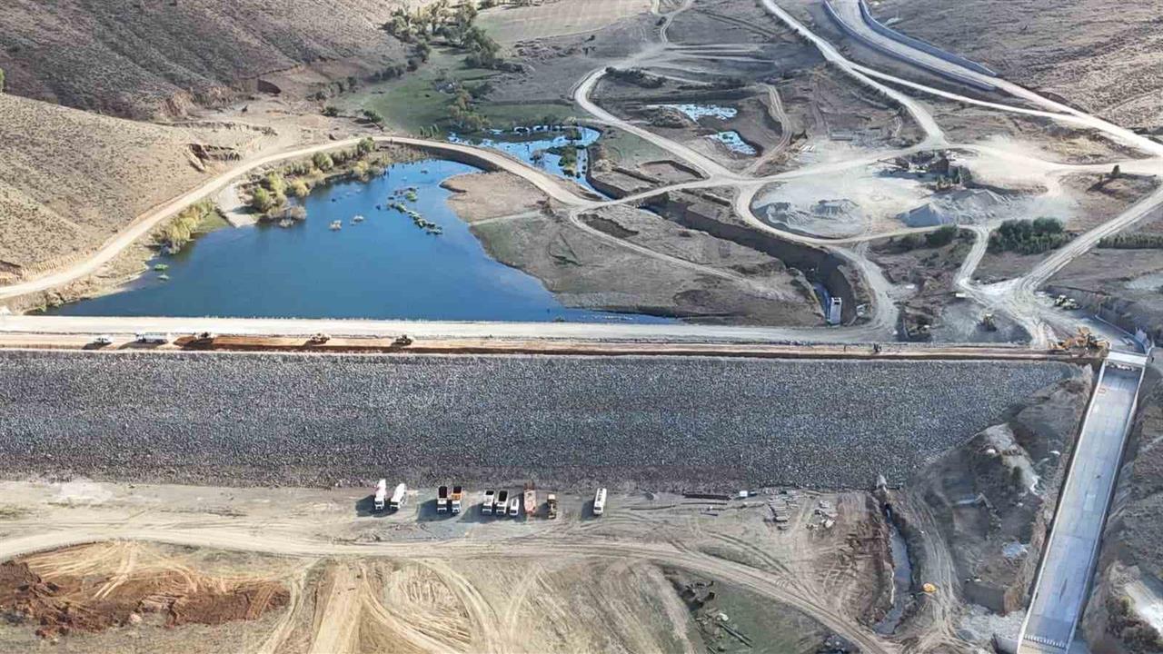 Bayburt'ta Yelpınar Göleti İnşaatında Sona Yaklaşıldı