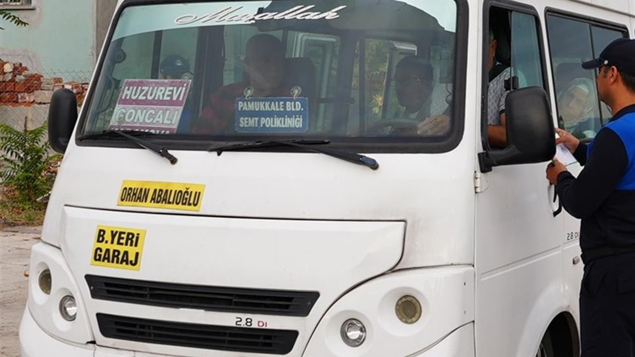 Denizli'de Dolmuşlara Trafik Denetimi Yapıldı