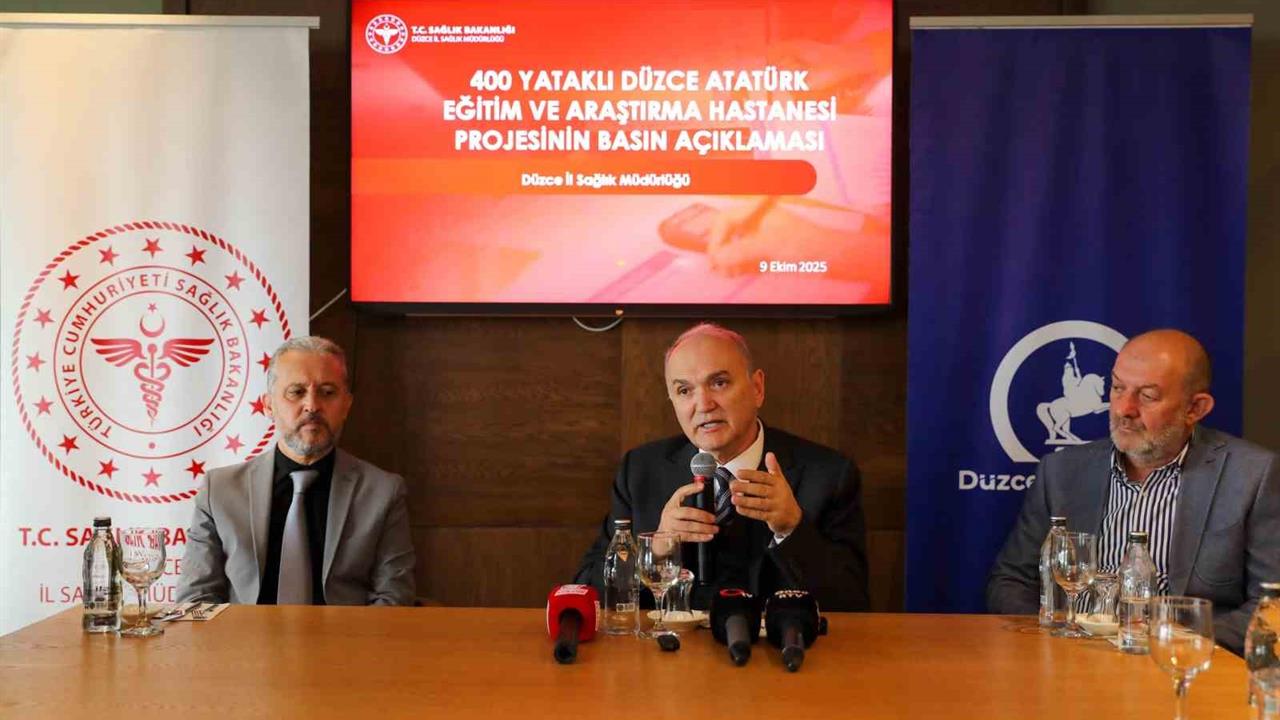 Düzce’de 400 Yataklı Hastane 360 Günde Tamamlanacak