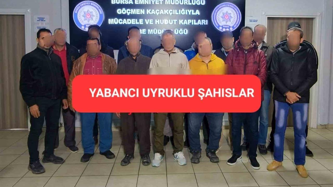 Bursa'da Düzensiz Göçmen Operasyonu: 33 Yakalandı