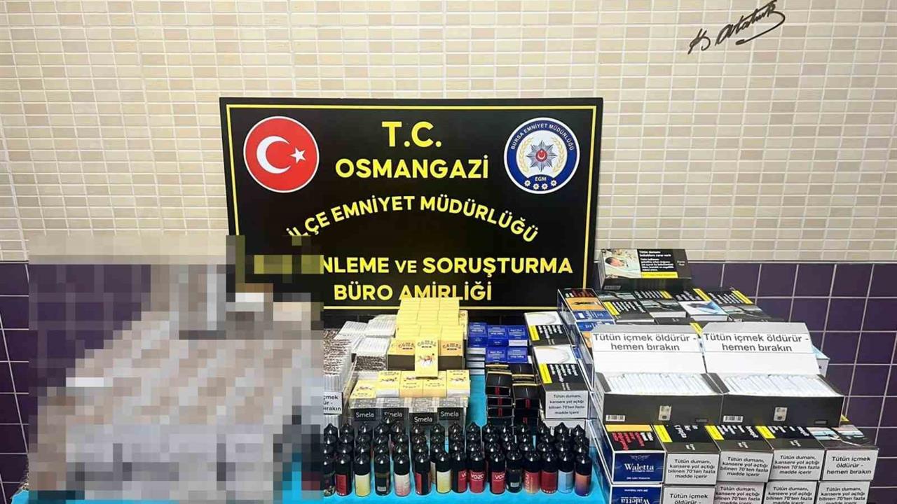 Bursa'da Kaçak Tütün Operasyonu: Binlerce Ürün Ele Geçirildi