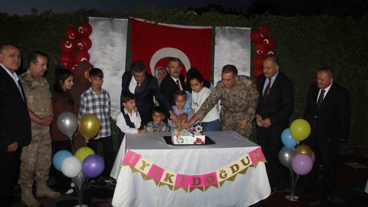 Şırnak’ta Şehit Çocuklarına Doğum Günü Kutlaması Yapıldı