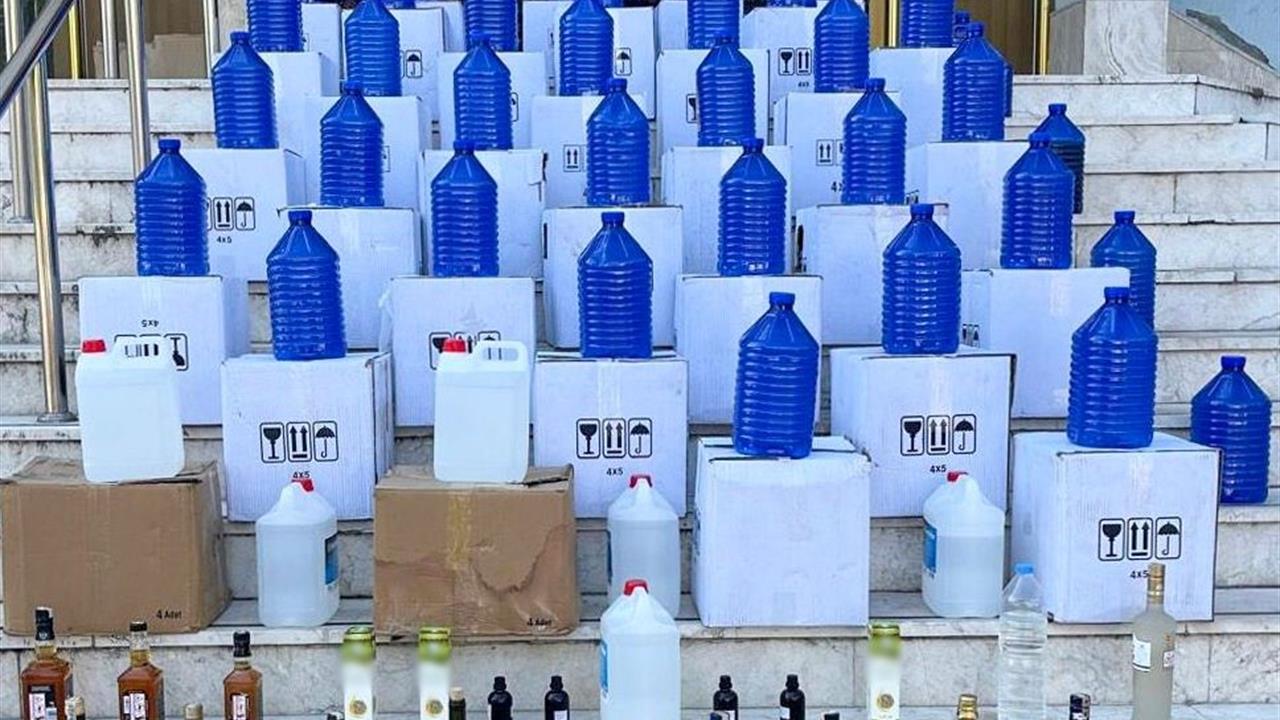 Denizli'de Kaçak Alkol Operasyonu: 642 Litre Ele Geçirildi