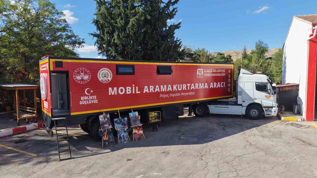 Elazığ'da Mobil Arama Kurtarma Aracı Hizmete Girdi