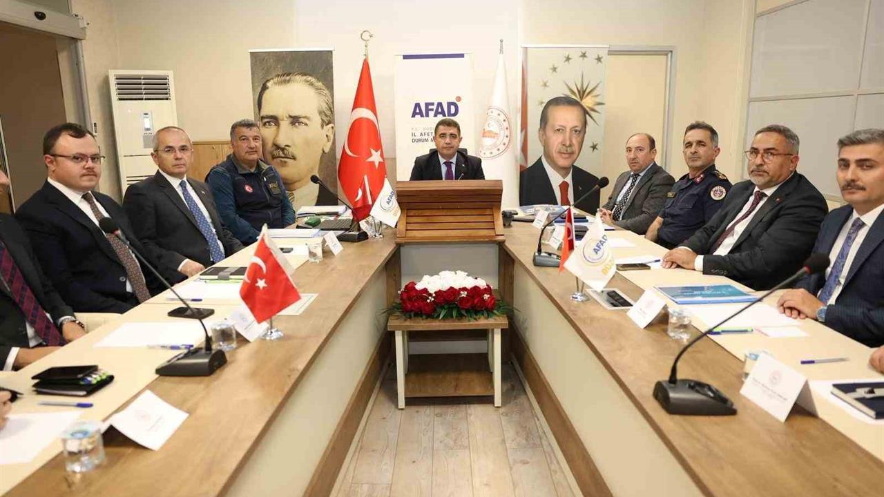 Düzce'de Afet Riski Azaltma Toplantısı Yapıldı