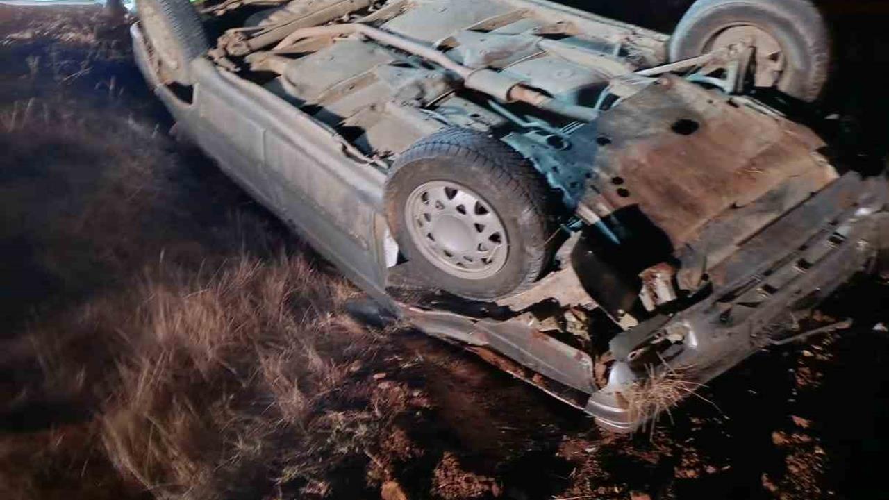 Afyonkarahisar'da Takla Atan Otomobilin Sürücüsü Yaralandı