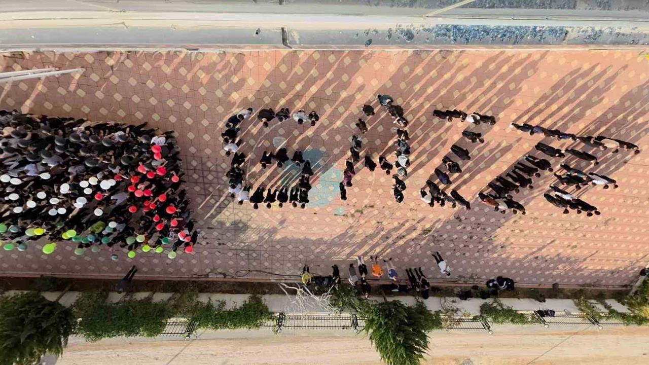 Adıyaman Doğa Koleji'nden Gazze'ye Destek Koreografisi