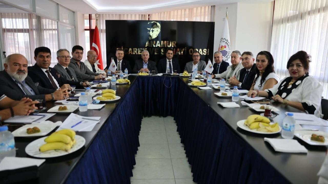 Mersin'de TSO ve Ticaret Borsalarının Müşterek Toplantısı Anamur'da Yapıldı