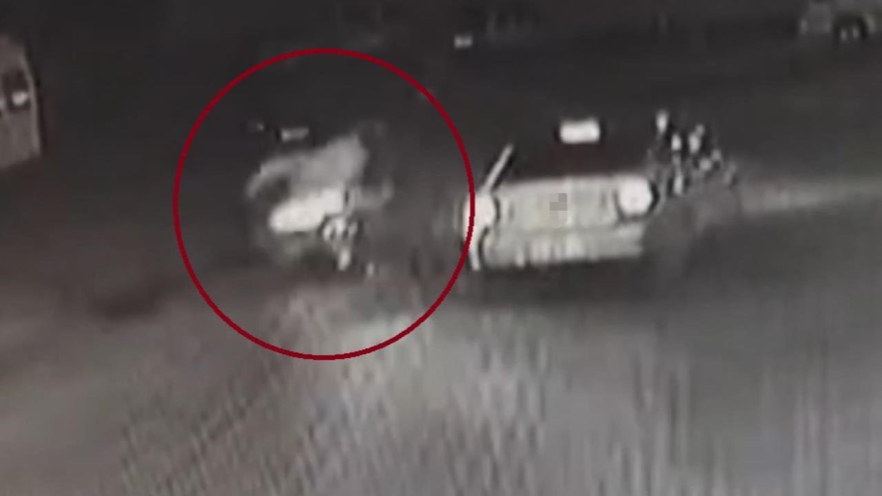 Erdemli’deki Motosiklet-otomobil Çarpışması Kameralara Saniye Saniye Yansıdı