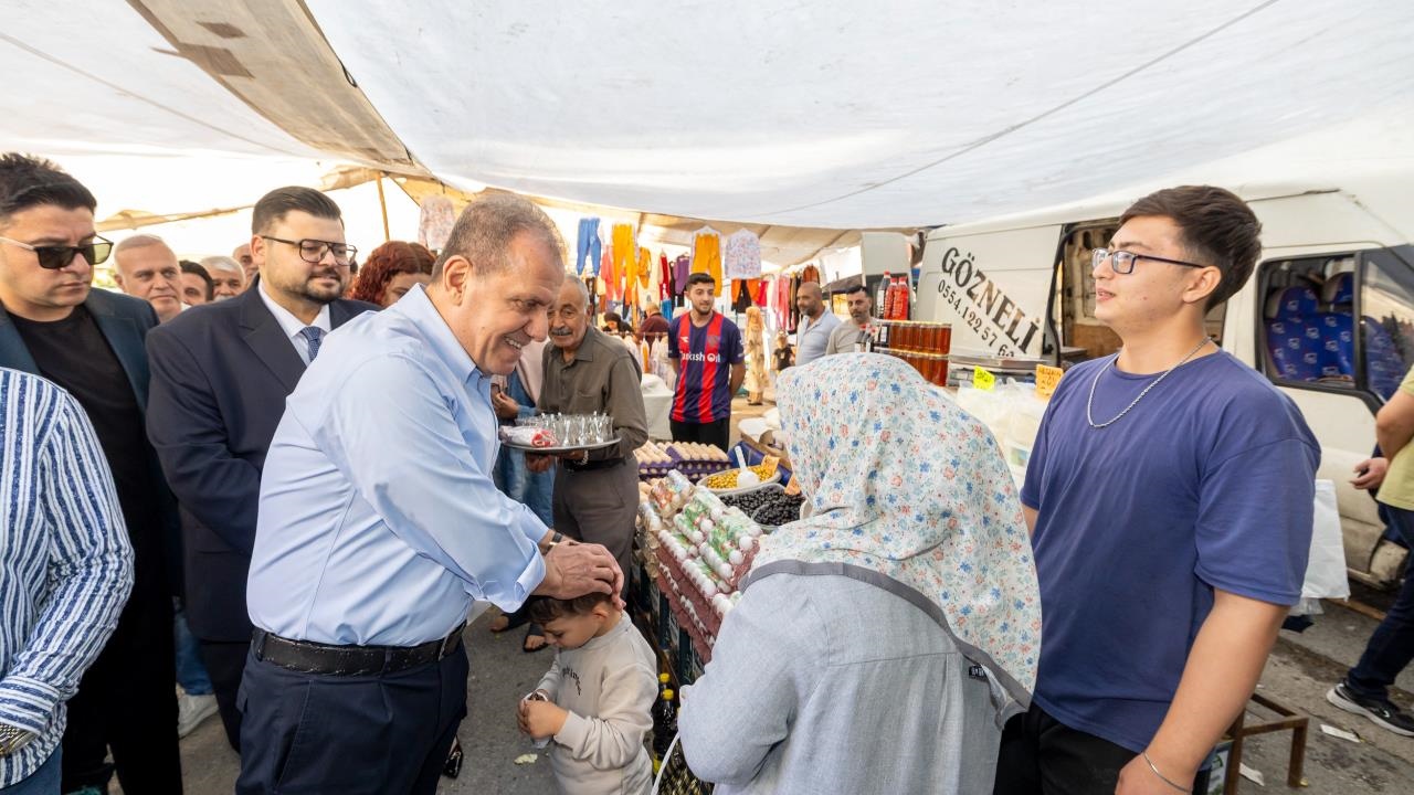 Başkan Seçer, Kurdali’de Pazar Ziyareti Yaptı