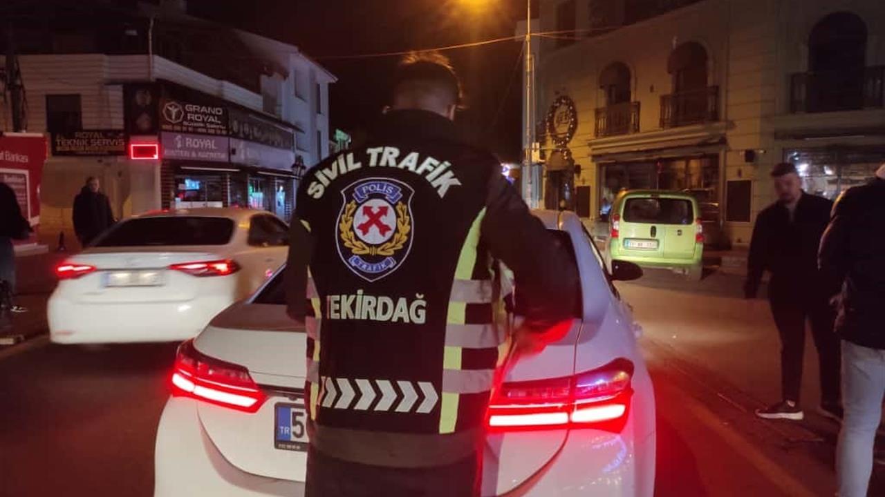 Tekirdağ'da Alkollü Sürücü Sivil Polisi Vale Sandı