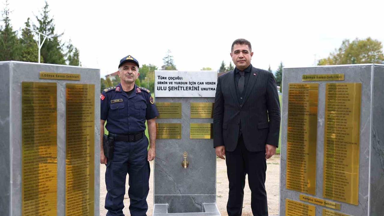 Düzce'de Jandarmadan Şehitler Çeşmesi Ziyareti