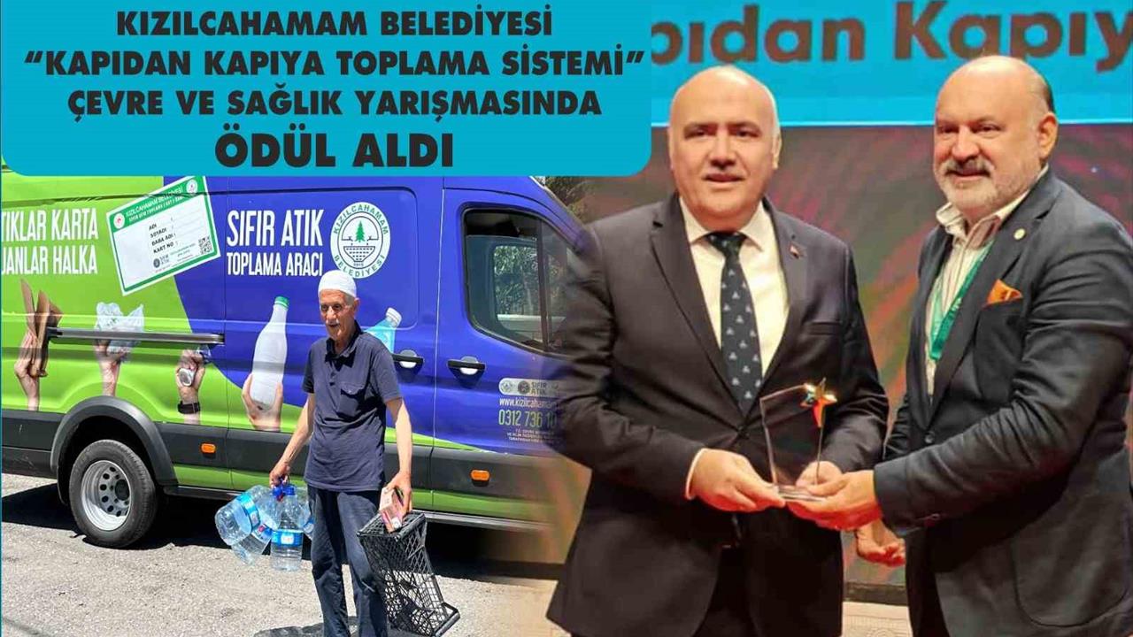 Kızılcahamam'da Kapıdan Kapıya Toplama Sistemine Ödül Verildi