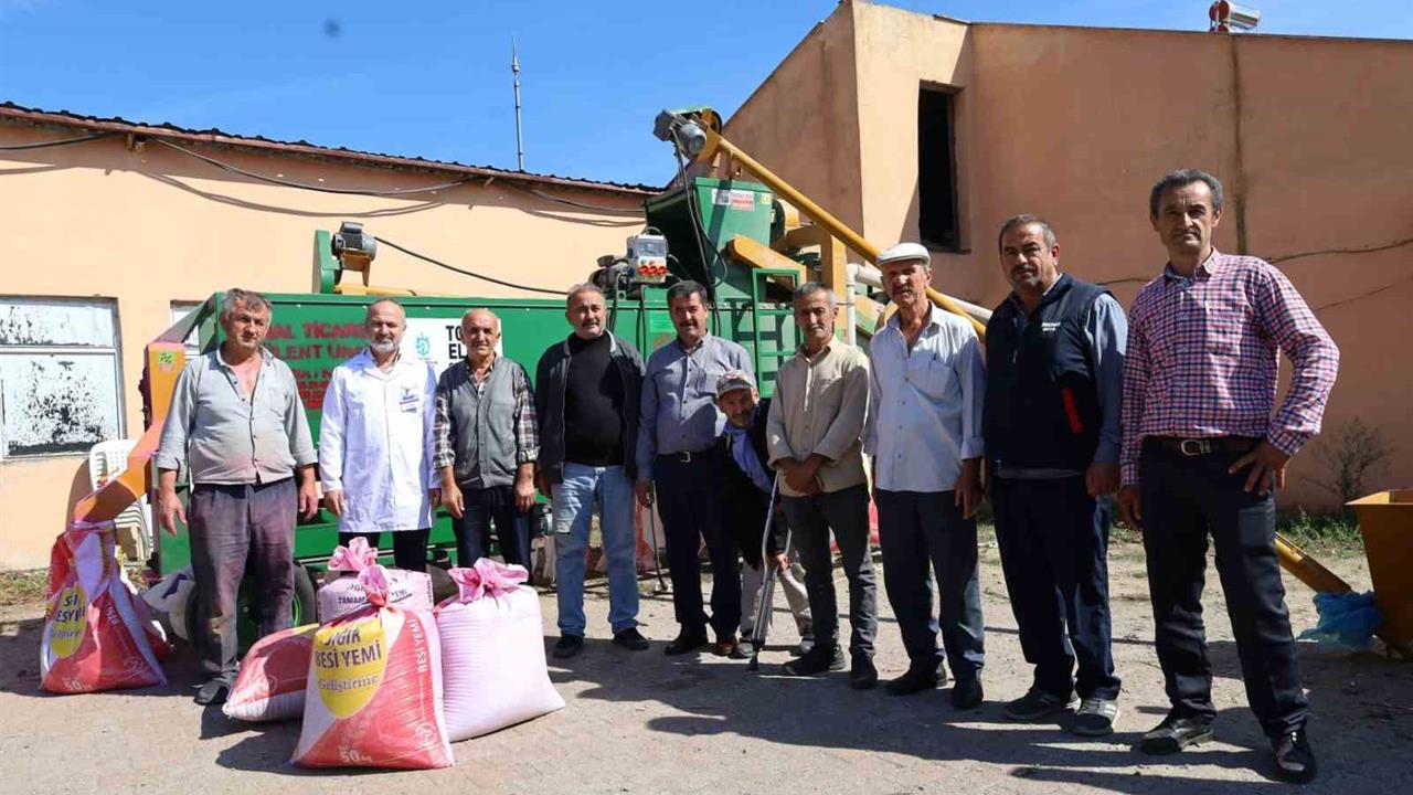 Kocaeli'de Çiftçilere Seyyar Selektör Makinesi Desteği