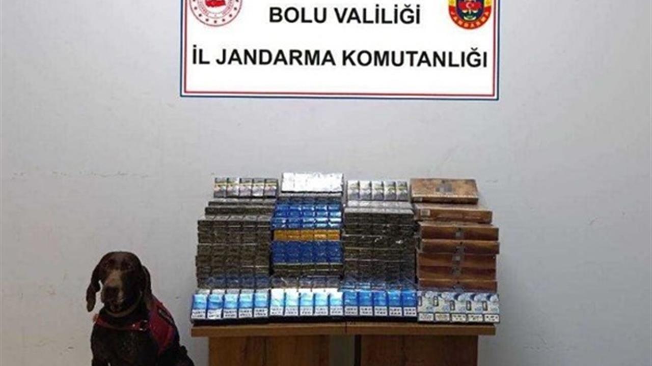 Bolu'da Otobüste 1.650 Paket Kaçak Sigara Ele Geçirildi