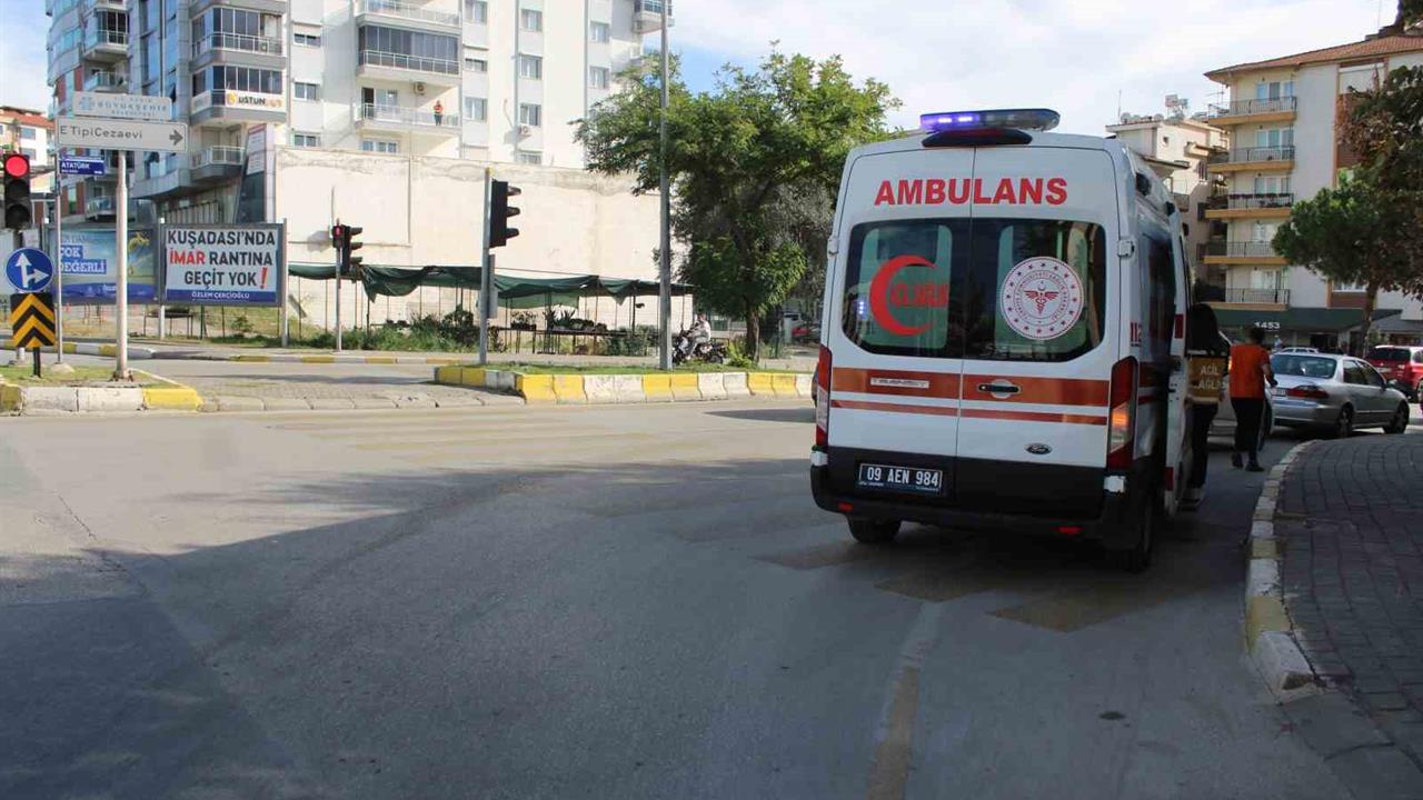 Efeler'de Ticari Araç ve Motosiklet Çarpıştı: 1 Yaralı