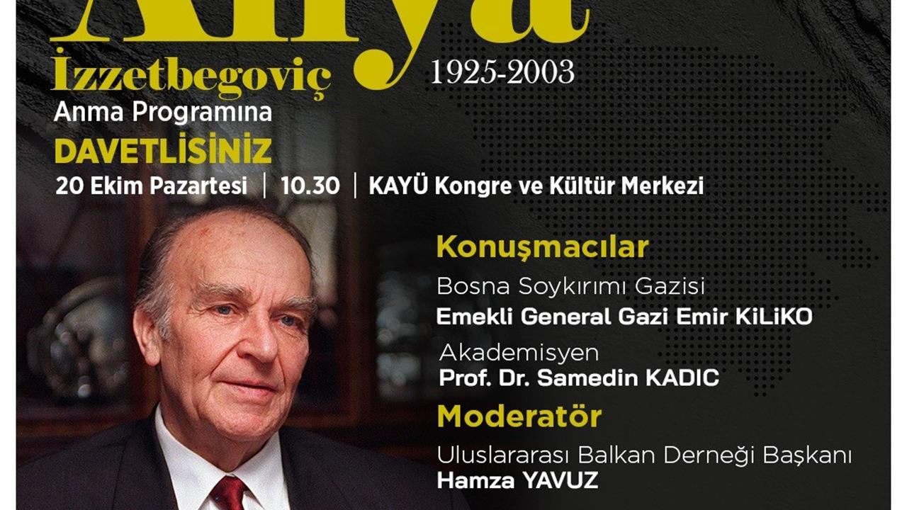 Talas'ta "Bilge Kral" Anması: İzzetbegoviç Unutulmadı