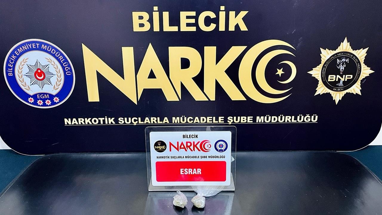 Bilecik'te Uyuşturucu Operasyonu: 1 Gözaltı