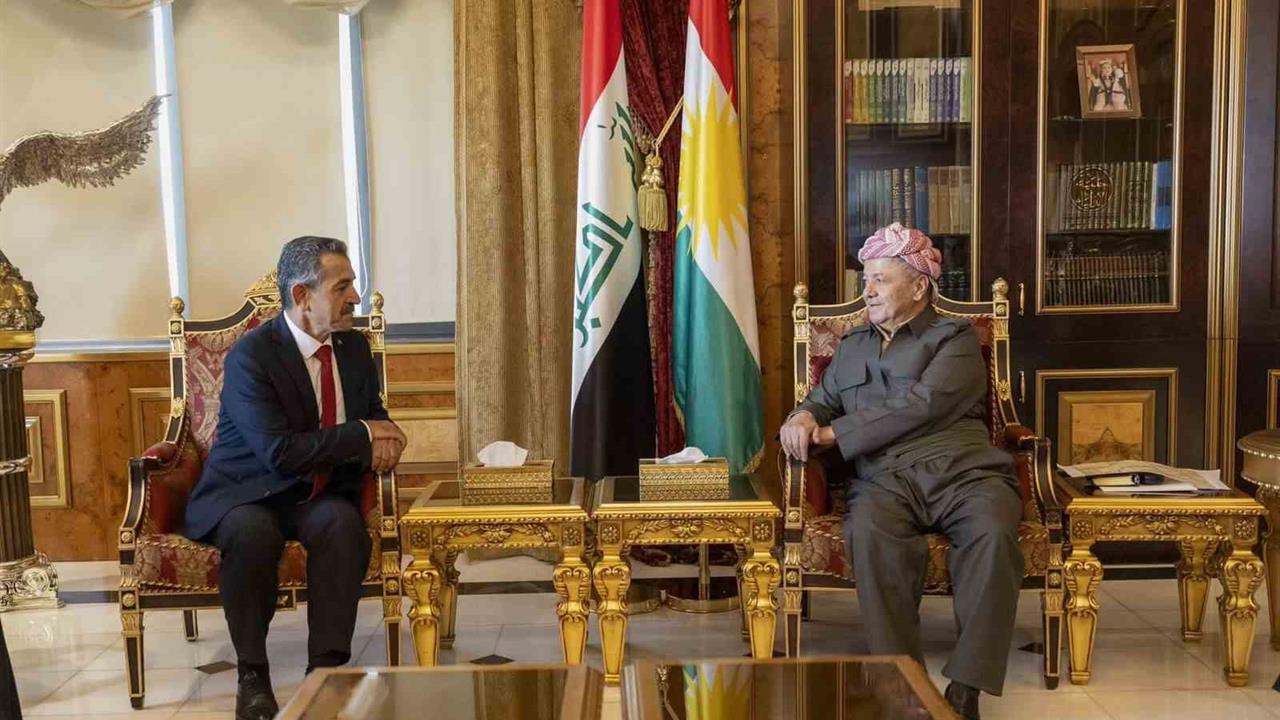 Şırnak Valisi Ekici, Irak'ta Barzani ile Görüştü