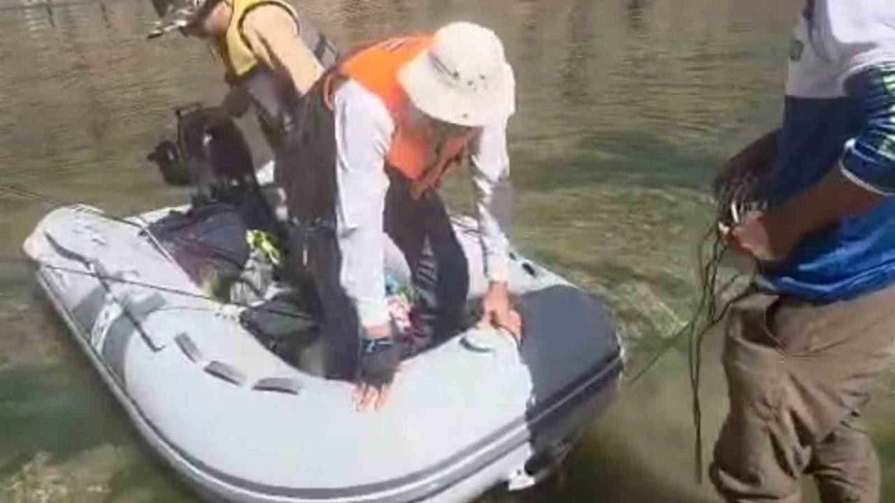 Araban'da Sportif Olta Balıkçıları Doğada Alabalık Avlıyor