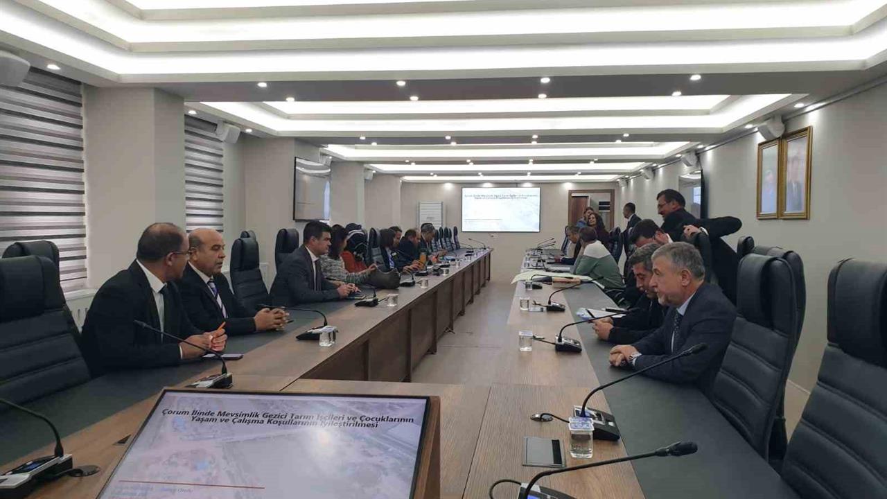 Çorum'da Mevsimlik Tarım İşçileri İçin İyileştirme Projesi Başladı