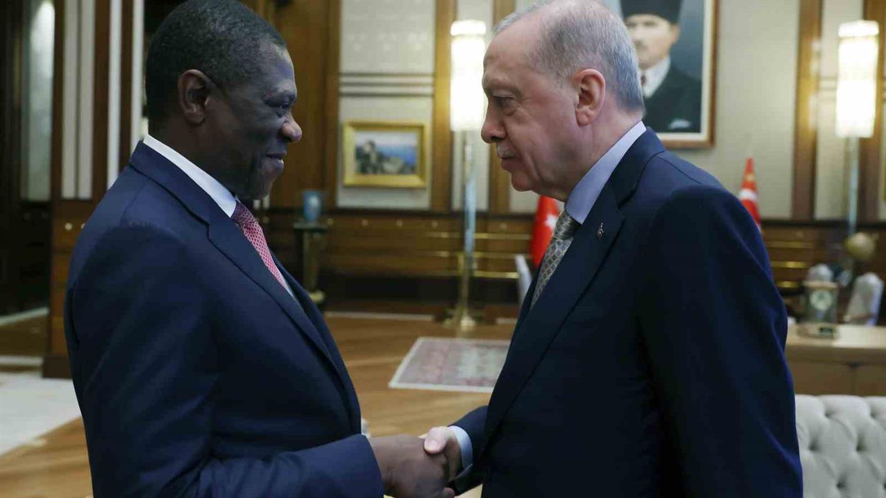 Cumhurbaşkanı Erdoğan, Güney Afrikalı Mevkidaşını Kabul Etti