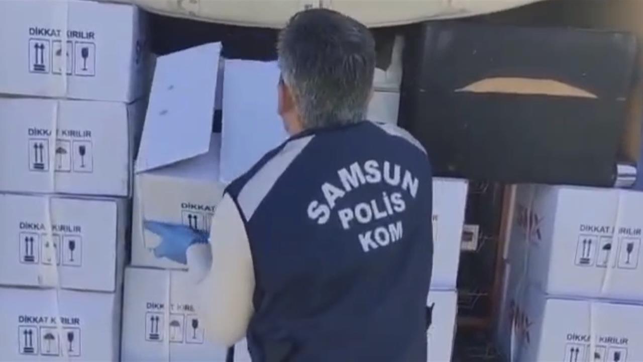 Samsun'da Sahte İçki Operasyonu: 445 Litre Etil Alkol Ele Geçirildi