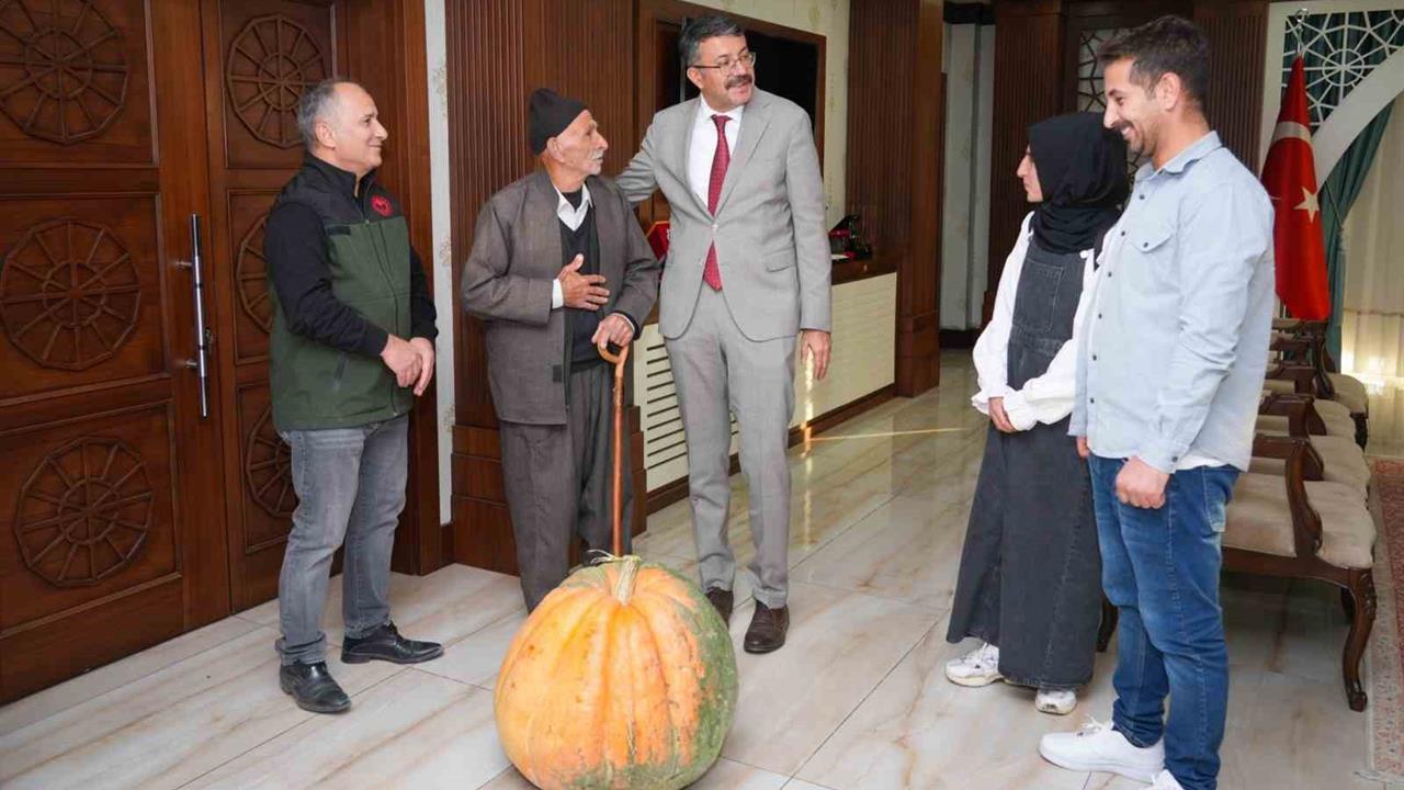 Hakkâri'de Dev Bal Kabağı Rekoru: 50,5 Kilogram