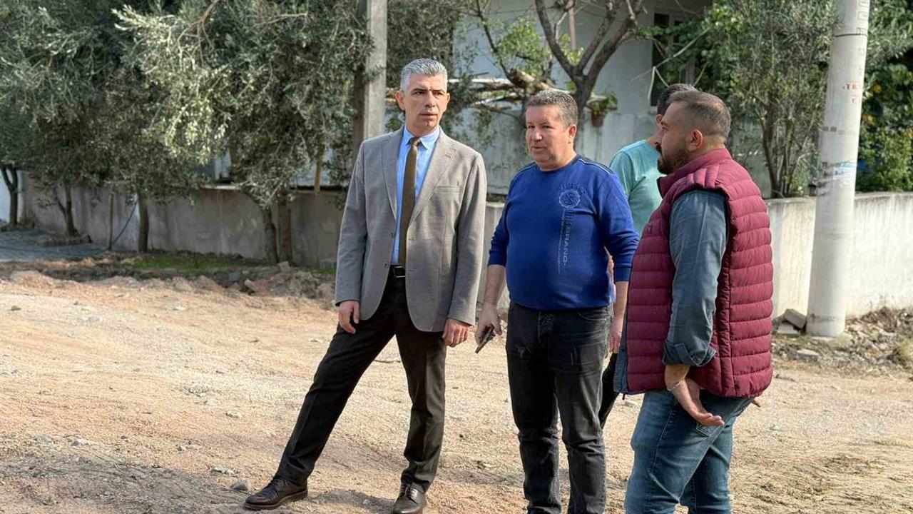 Soma'da Başkan Okur Altyapı Çalışmalarını İnceledi