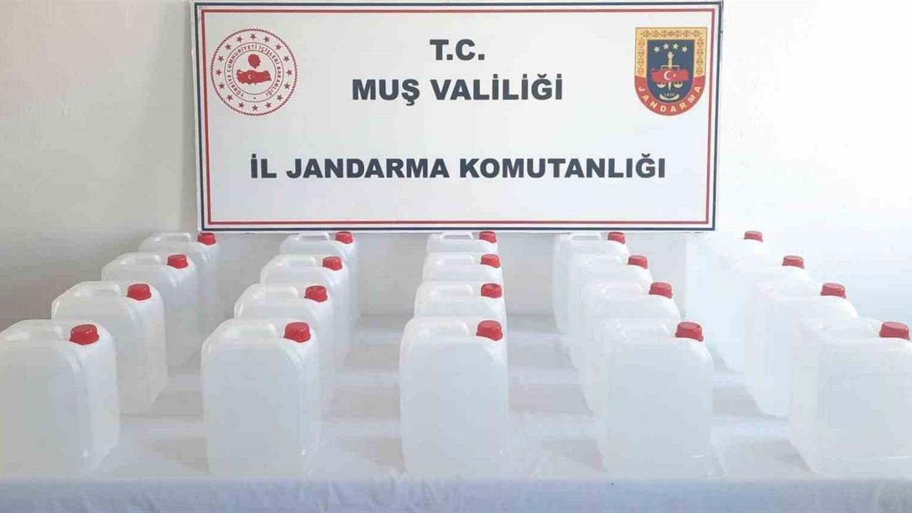 Muş'ta 100 Litre Etil Alkol Ele Geçirildi