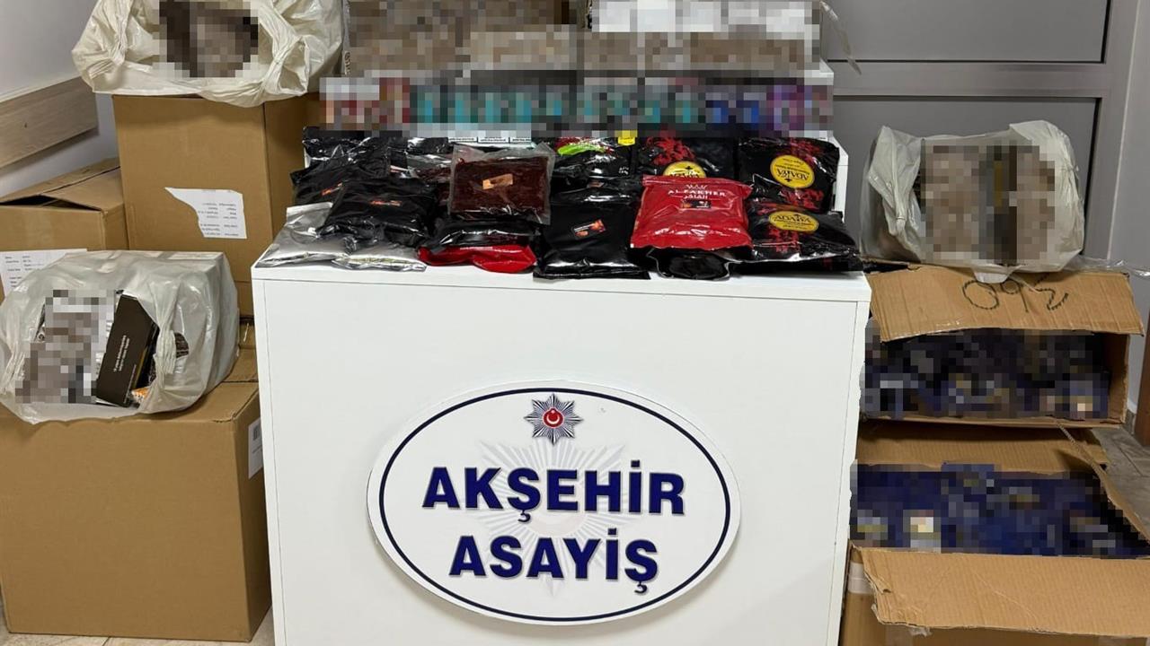 Akşehir'de Gümrük Kaçağı Sigara Operasyonu: 1 Tutuklama