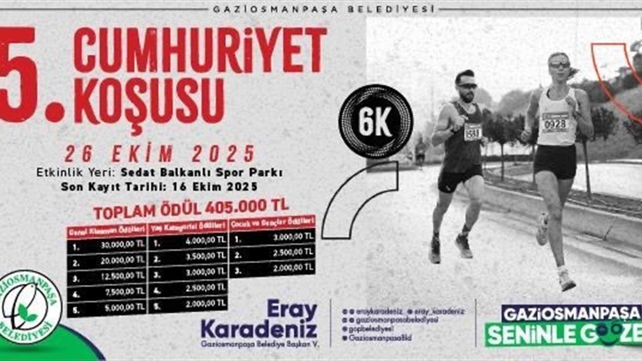 Gaziosmanpaşa'da Cumhuriyet Koşusu Heyecanı Başlıyor