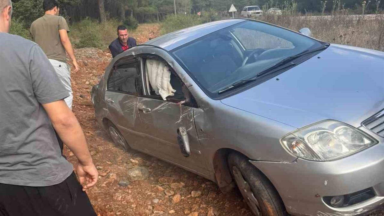 Osmaniye’de kontrolden çıkan araç şarampole yuvarlandı: 1 yaralı