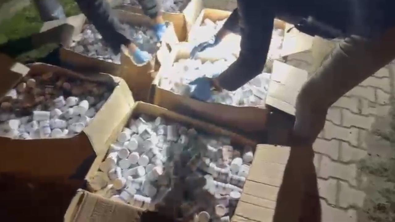 Samsun’da tırdan 153 bin adet uyuşturucu hap çıktı