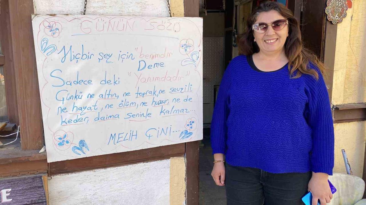 Çini Ustasının 'Günün Sözü' Türkiye’nin Acısını Yansıtıyor