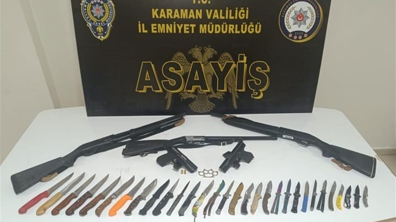 Karaman'da Suçlulara Geçit Yok: 12 Tutuklama