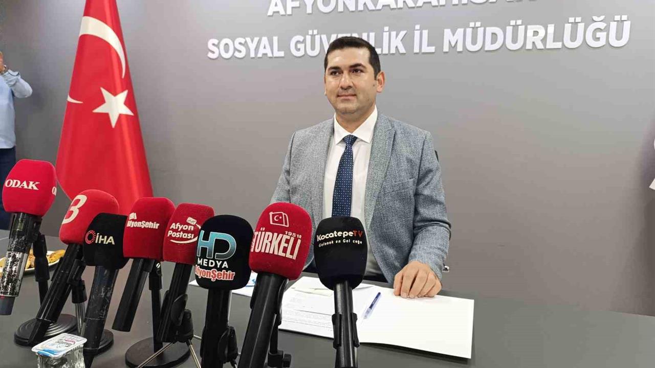 Afyonkarahisar’da 255 bin sigortalı çalışan ve 145 bine yakın emekli var