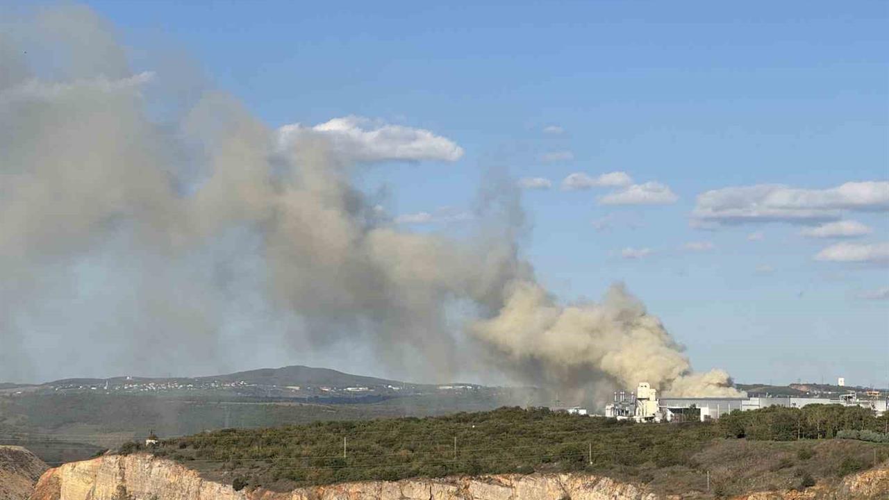 Gebze'de Fabrika Bahçesinde Yangın Kontrol Altına Alındı