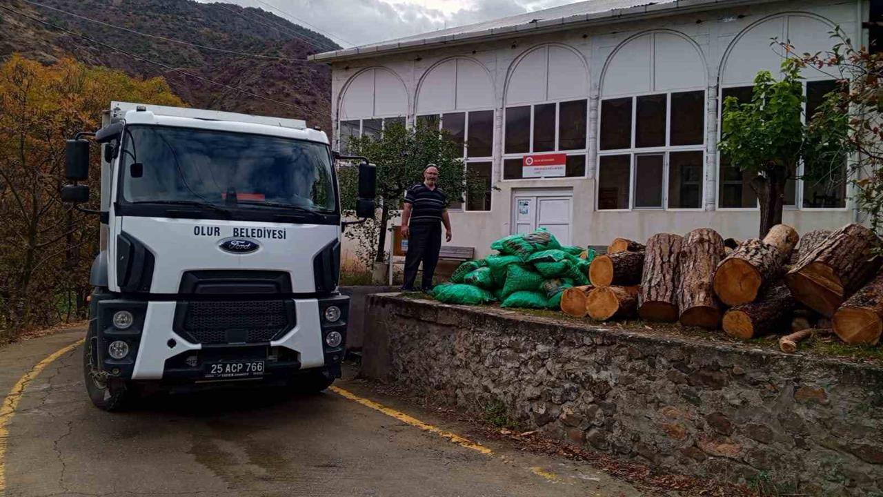 Olur'da Camilere Kışlık Kömür Desteği Sağlandı